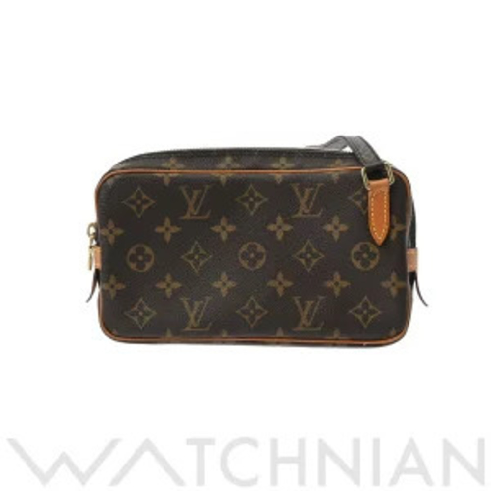 Louis Vuitton Monogram Marly Bandouliere Brown Canvas Shoulder Bag